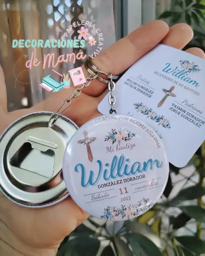 Chapita Llavero Destapador